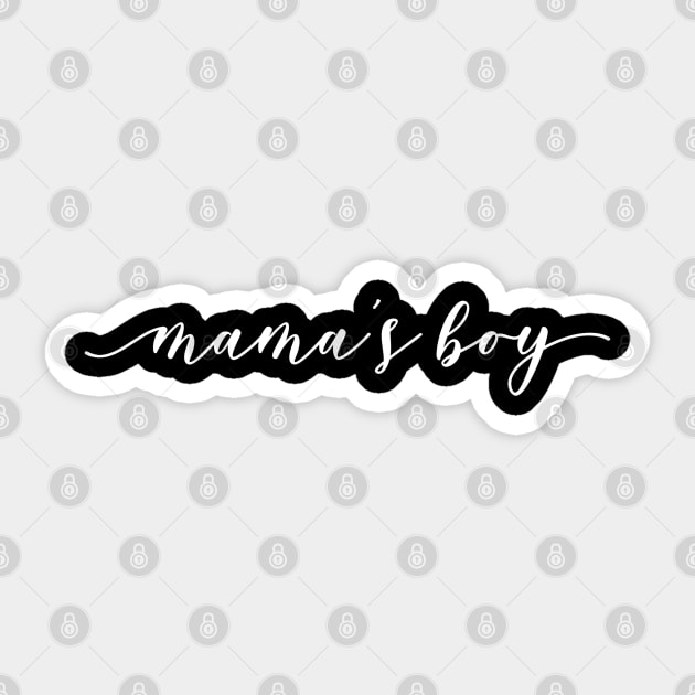 Mama's Boy - Family Sticker by Textee Store